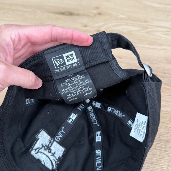 New Era Hamilton Broncs Cap Hat OS Black White Logo Adjustable Montana NWOT - Picture 6 of 9